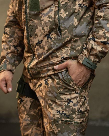 Демісезонний тактичний костюм софтшель Softshell rocket піксель НП4862 | Зображення 9