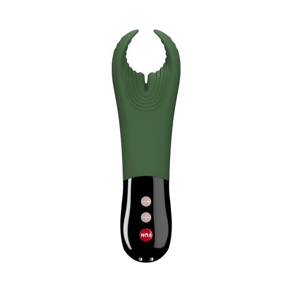 Вібратор для пеніса Fun Factory MANTA moss green/black, підходить для парних ігор | Зображення 2