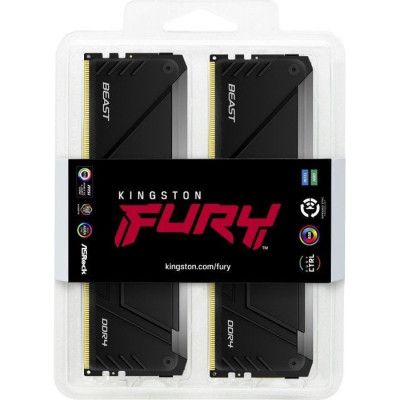 Модуль памяти для компьютера DDR4 32GB (2x16GB) 3200 MHz Beast RGB Kingston Fury (ex.HyperX) | Зображення 2