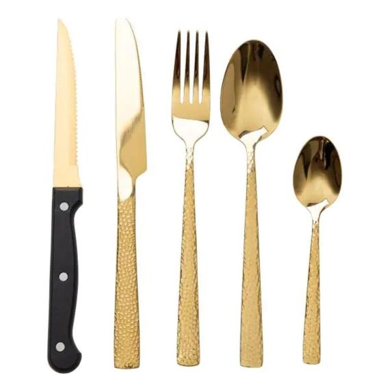 Набір столових приборів у футлярі на 6 осіб столовий набір 30 предметів у футлярі Золото HP-20-28