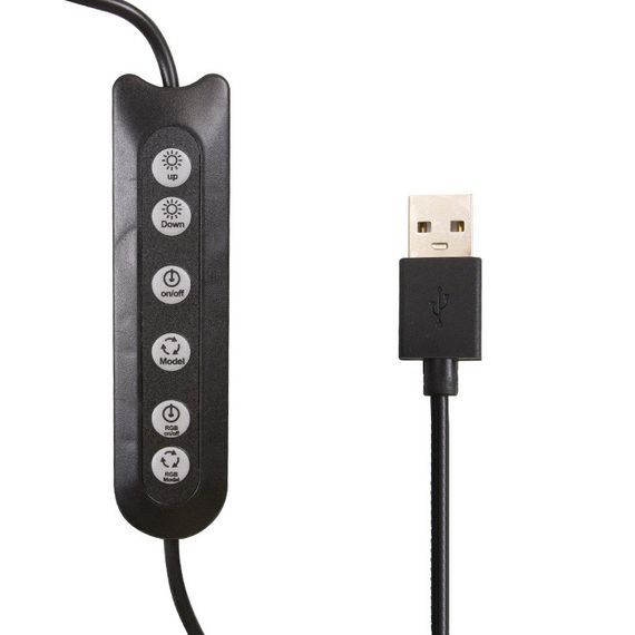 Кольцевая светодиодная LED лампа RGB Arc Ring 13" + tripod 2,1m Black | Зображення 6