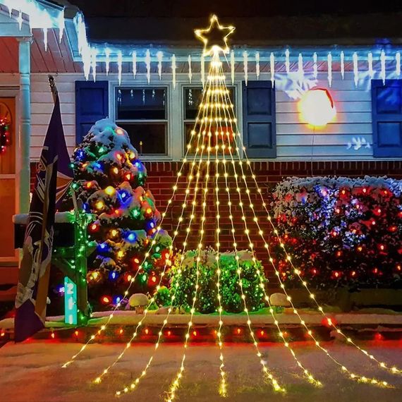 Гірлянда Кінський хвіст зі Зіркою XPRO 2 м з 200 LED лампами та пультом дистанційного керування (234575646_827) | Зображення 5