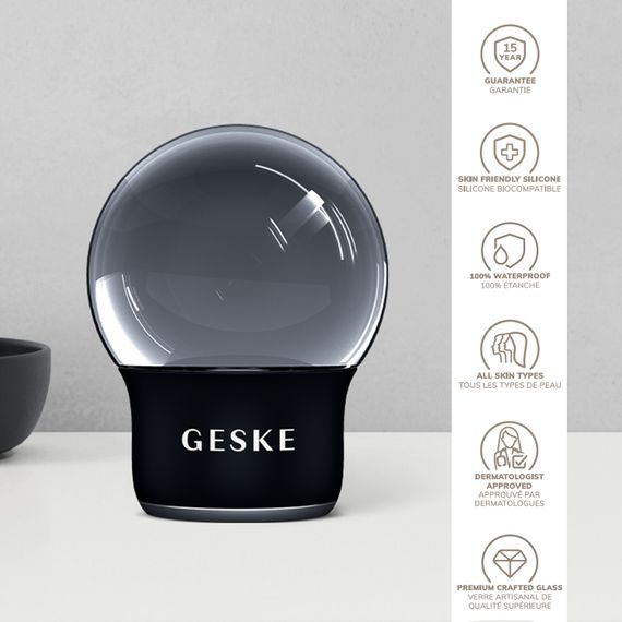 Масажер для обличчя і тіла GESKE Cool&Warm Face and Body Massager 7в1 starlight, Чорний | Зображення 2