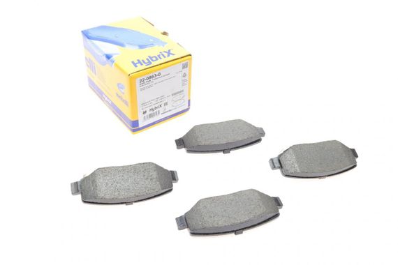 Колодки гальмівні задні Jeep Cherokee 08- Compass 06- Wrangler 07- Dodge Nitro 06-12 22-0863-0