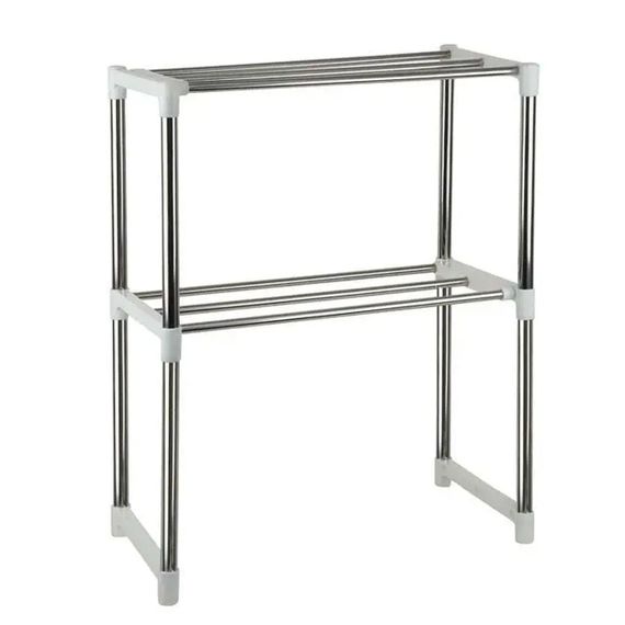 Полка органайзер для микроволновки / Кухонный стеллаж раздвижной | Зображення 7