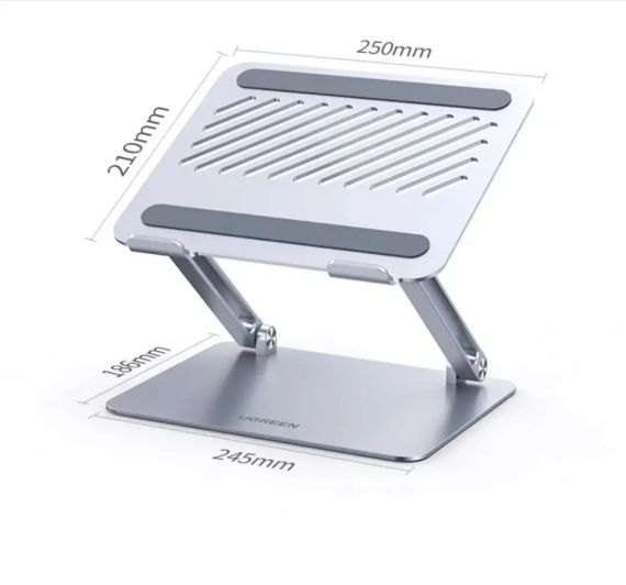 Підставка для ноутбука або планшета UGREEN Настільналева регульована Grey | Зображення 4