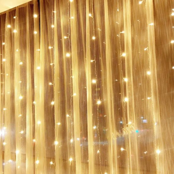 Гирлянда Штора от сети, (2х1,5 м), 192 LED, Теплый белый, AD-50544 / Новогодняя светодиодная гирлянда | Зображення 7