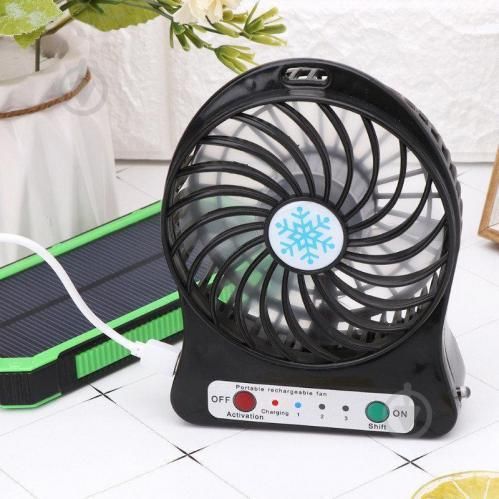 Портативний USB мінівентилятор з акумулятором Portable Mini Fan (настільний) | Зображення 4