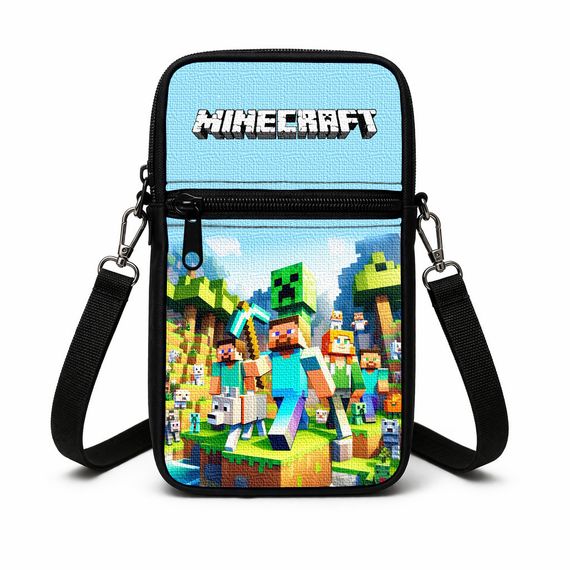 Сумка-чохол для телефону Minecraft,дитяча сумка через плече, водонепроникна міні-сумка (4797)