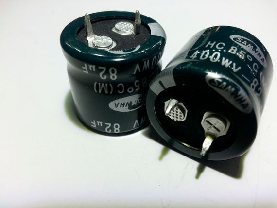 68mkf - 400v  HC 22*20  SAMWHA, 85°C конденсатор електролітичний | Зображення 4