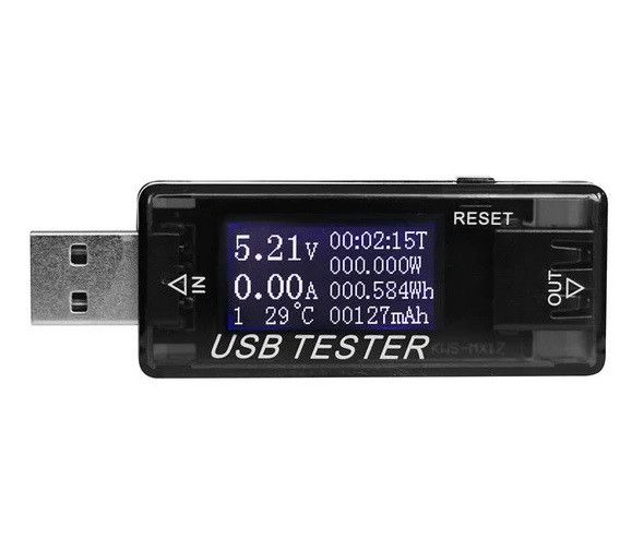USB тестер Keweisi KWS-MX17 напряжения (4-30V) и тока (0-5A),Black