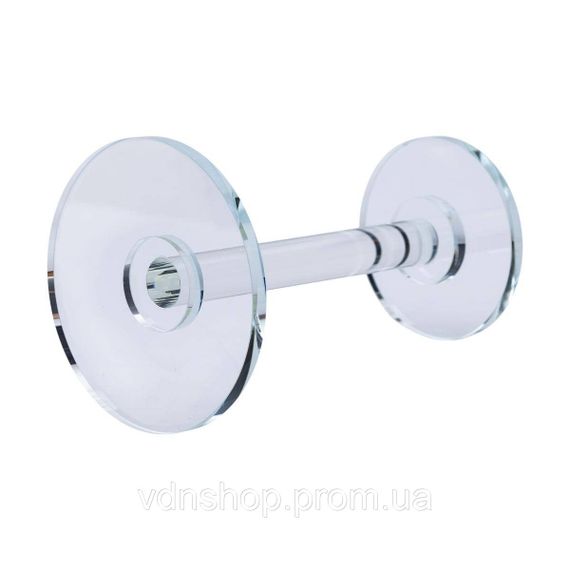 Тортівниця скляна на ніжці 12×18 см кругла стійка для торта, капкейків HP-4-68M | Зображення 2