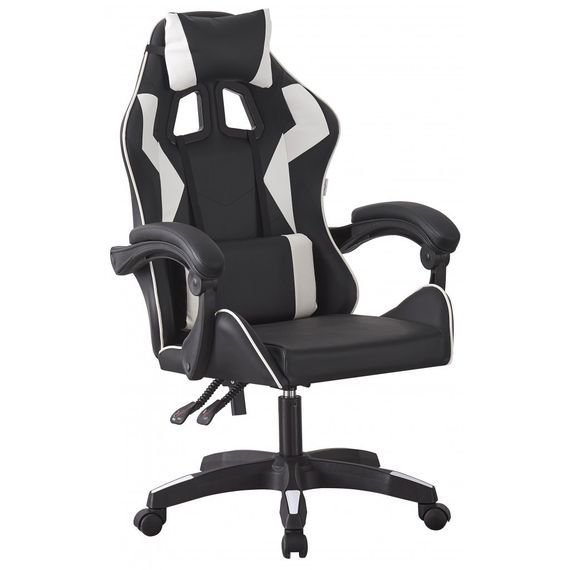 Кресло геймерское Bonro B-0519 белое игровое компьютерное 42400366