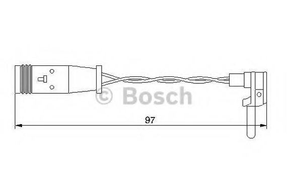 Датчик зносу гальм. колодок MERCEDES-BENZ (вир-во Bosch) BOSCH 1987474966 на MERCEDES-BENZ C-CLASS T-Model (S204)