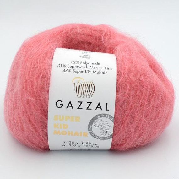 Super Kid Mohair № 30 (Marrido-Gazzal) Турецька пряжа для в'язання нитки кід мохер 64430 | Зображення 2