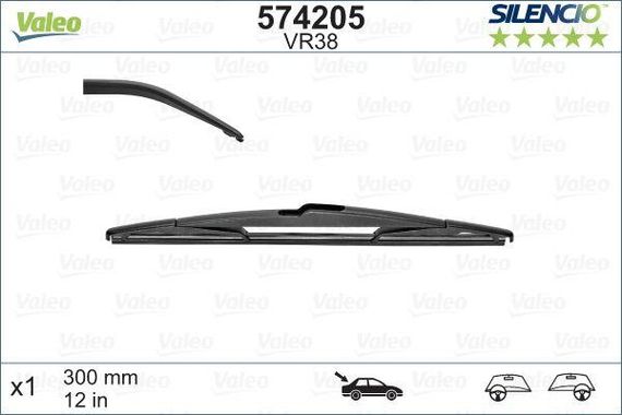 Щетка стеклоочистителя задняя  300mm Toyota Avensis Rav IV Mazda 6 02- 574205 | Зображення 5