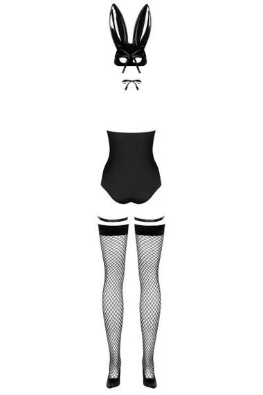 Костюм зайчика чорний Obsessive Bunny costume S/M | Зображення 4