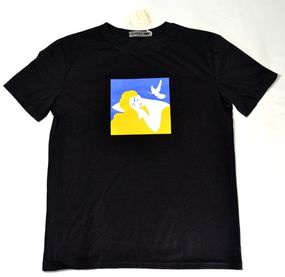 Футболка 4Profi з принтом "Флаг" чорна S