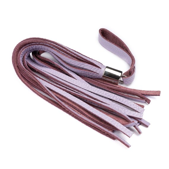 Флоггер из натуральной кожи Flirty Soft Leather - Lavender, BM-00028 Sex Aura | Зображення 2