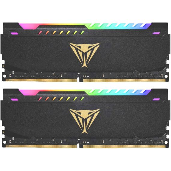 Модуль пам'яті для комп'ютера DDR4 64GB (2x32GB) 3200 MHz Viper Steel RGB Patriot (PVSR464G320C8K)