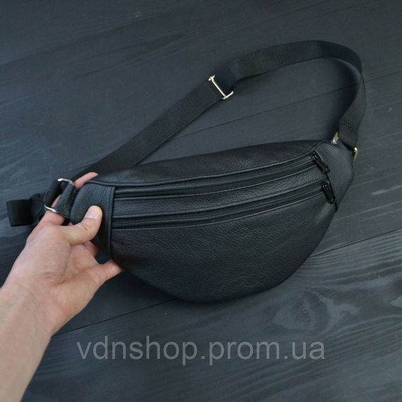 Шкіряна сумка бананка на груди, Сумка бананка для походів Чоловіча для щоденного носіння VE-23