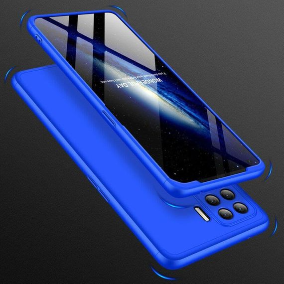 Чохол GKK 360 градусів для Oppo Reno 5 lite колір Синій | Зображення 4
