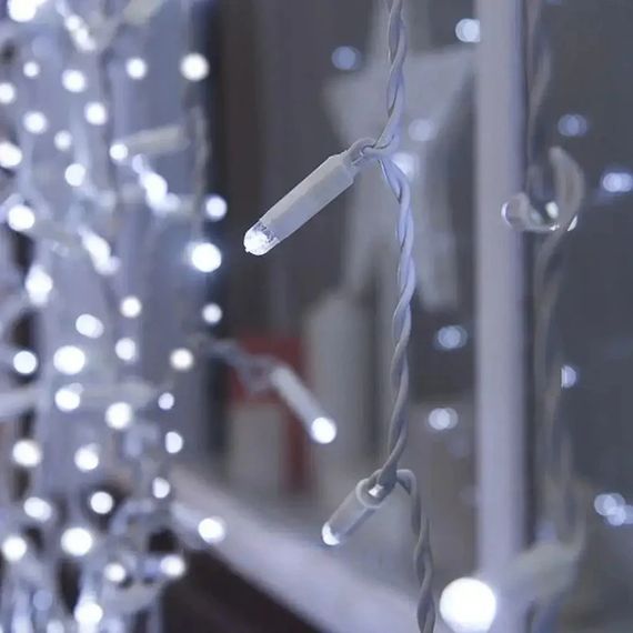 Світлодіодна гірлянда-штора Сіточка 2х2м, 240 LED, білий теплий XPRO (234564364_429) | Зображення 5