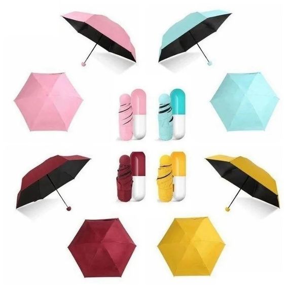 Кишенькова парасолька, Capsule umbrella, Парасолька маленька, Парасолька umbrella, Парасолька для дівчат. SY-706 Колір: рожевий | Зображення 2