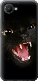 Чехол на Realme C30 Чёрная кошка "932u-2700-17620"