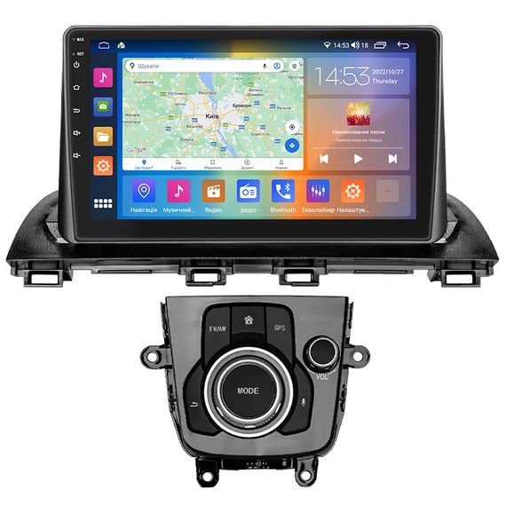 Штатна магнітола Lesko для Mazda 3 III (BM) Рестайлинг 2016-2019 екран 9" 2/32Gb CarPlay 4G Wi-Fi GPS Prime