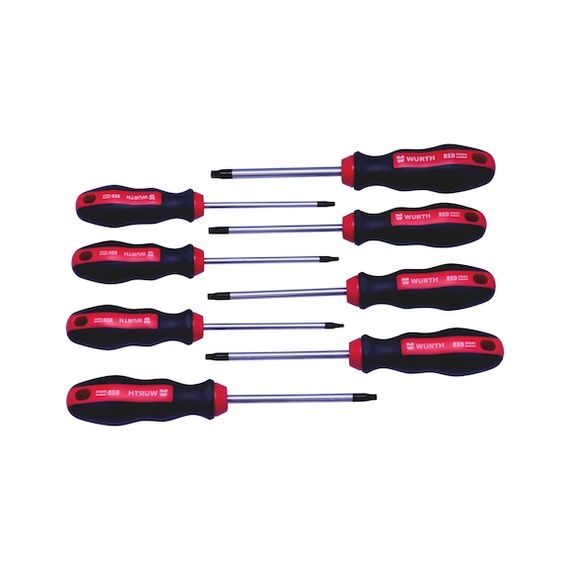 Набір викруток TORX, 8 шт., RED STRIPE