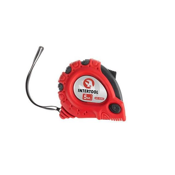 Рулетка з фіксатором 5 м "Супер Магніт" INTERTOOL MT-03051 | Зображення 1