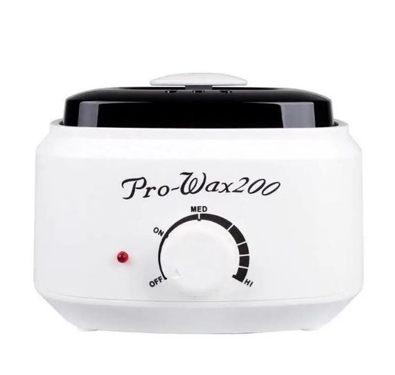 Воскоплав банковий Pro Wax 200 для депіляції нагрівач для воску з терморегулятором Біло Чорний