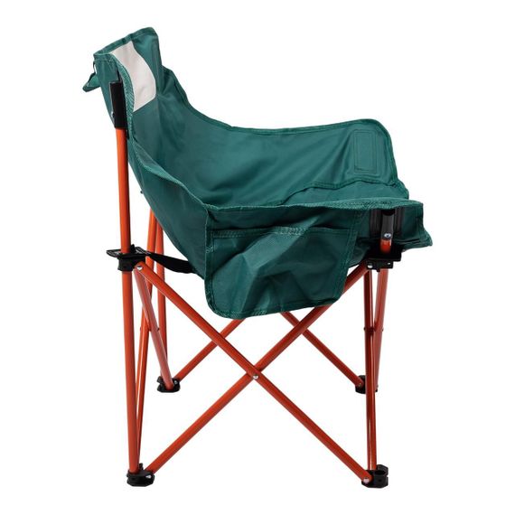 Розкладне крісло туристичне 47х58х70 см на природу для пікніка рибальське крісло з кишенею Зелене | Зображення 3