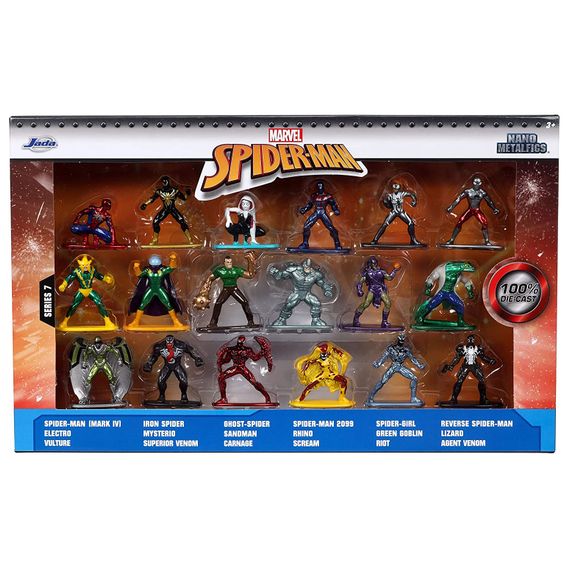 Набор мини фигурок Marvel-7 коллекционных металлических 18 шт