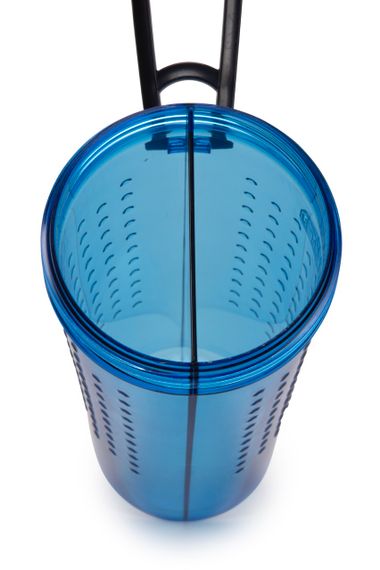 Пляшка дорожня подвійна для корму та води Dexas Snack DuO with Companion Cup, 720 мл, блакитна | Зображення 3