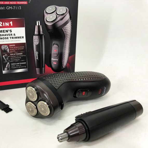 Професійна електробритва GEMEI GM-7113 Тример для бороди Бритва триммер MR-655 для бороди | Зображення 4