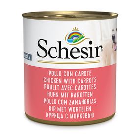 Schesir Dog Chicken With Carrots вологий корм із куркою для собак 285 гр
