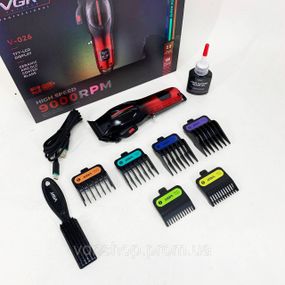 Професійна електрична машинка для стрижки VGR V-026, Універсальна машинка для стрижки голови та бороди AS-25