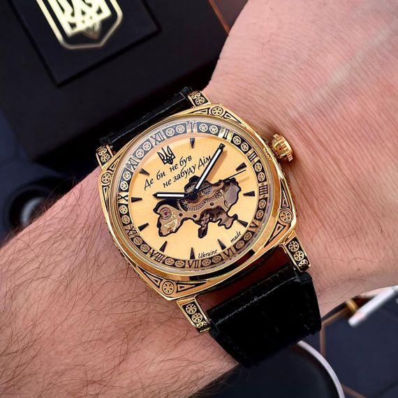 Чоловічий годинник Awarder 021-3D Де би не був Gold-Black | Зображення 5