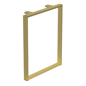 Опора для стола из металла 600×120mm, H=730mm (профильная труба: 50x20mm) Золото