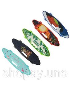 Пенніборд зі світною дошкою • Дитячий і підлітковий penny board зі світними колесами для прогулянок і активного катання