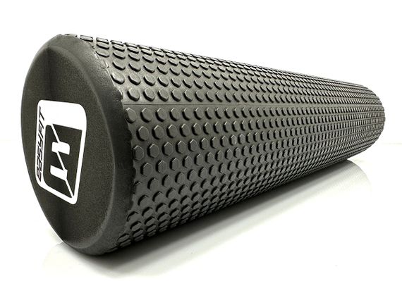 Масажний ролик EasyFit Foam Roller 60 см Чорний (EF-2032-BK)