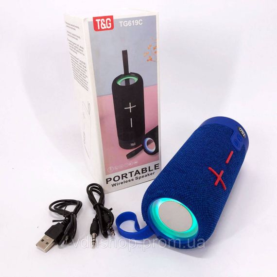 Акустичні колонки з блютузом, Bluetooth колонка з флешкою Акустичні колонки led підсвічуванням VR-53 | Зображення 3