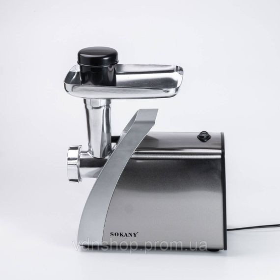 М'ясорубка Sokany SK-06001 електрична 2400 Вт сталь | Зображення 2