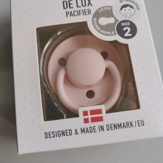 Соска пустушка Bibs De Lux round 6-18 міс Latex blossom | Зображення 5