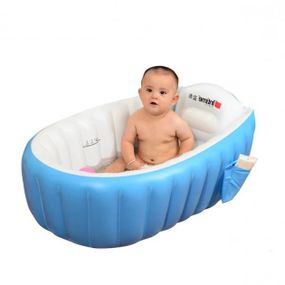 Надувная детская ванночка Intime Baby Bath Tub • Портативная складная надувная ванна для новорождённых и детей до 4 лет
