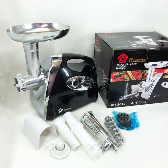 М'ясорубка електрична для м'яса, Електром'ясорубки з металевими шестернями 'ясорубка-шатковка-терка FX-22 | Зображення 1