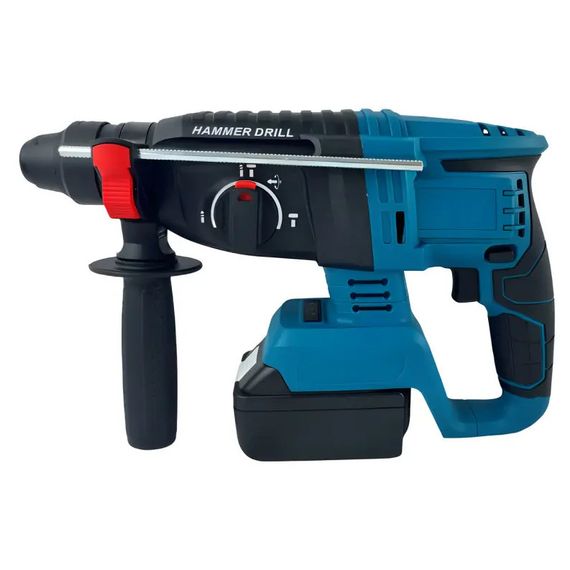 Перфоратор акумуляторний безщітковий KRAFFTEC 48V 2 акб 4.0AH дриль на акамуляторі для дому RU-528 в кейсі | Зображення 6