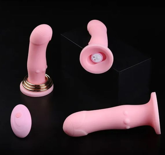 Труси для страпону з вібруючим дилдо розмір S рожевий Lockink | Зображення 4